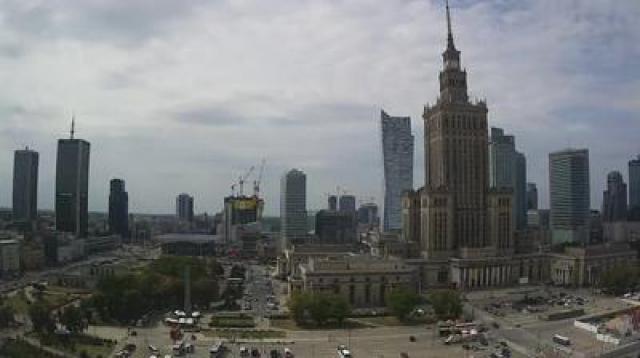 Widok z kamery online z Warszawy