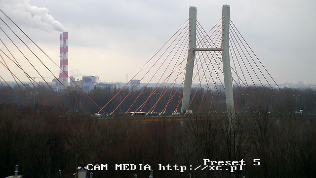 Most Siekierkowski kamera w Warszawie