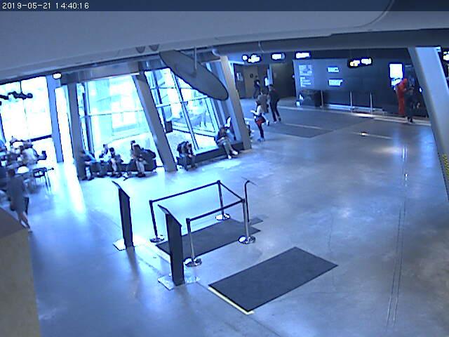 Widok z kamery na Centrum Nauki Kopernik w Warszawie